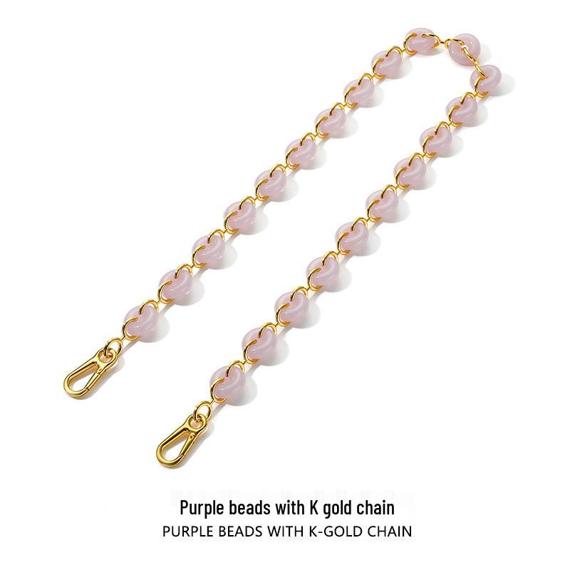 Donut Resin Acrylic Alloy Chain Strap for Shoulder, Crossbody & Underarm Bags