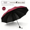 Extra-Large Folding Double Person Sunshade Umbrella with Black Glue Protection