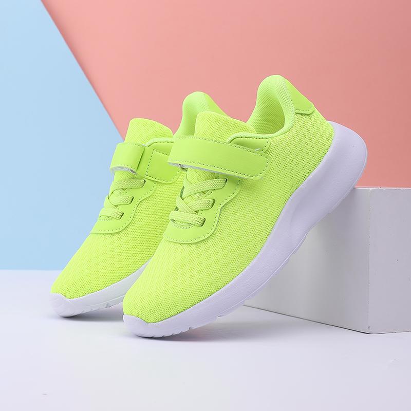 Fashion Boys and Girls Sneakers Ultra Soft Children's Casual Shoes Solid Color Mesh Breathable Non Slip Running Shoes Low Price
