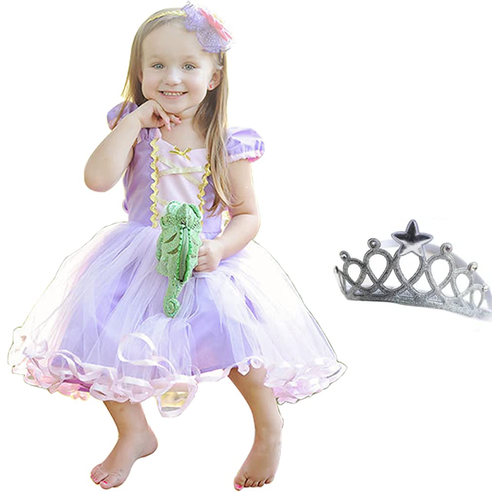 

Princess Dress One Piece Kids Cosplay Girls Christmas Cosplay Kids Dress Halloween Costume Amusement Park Flower Girl Princess Dress Cute Princess фиолетовый