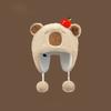 Cute Capybara Plush Winter Hat With Earmuffs For Girls Warmth And Windproof Comfort