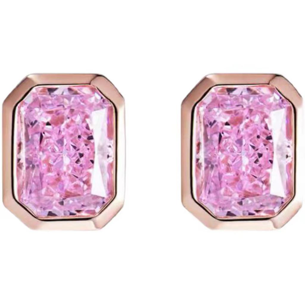 stud earrings women's high-end sense of cold wind summer niche design sense sugar cube earrings