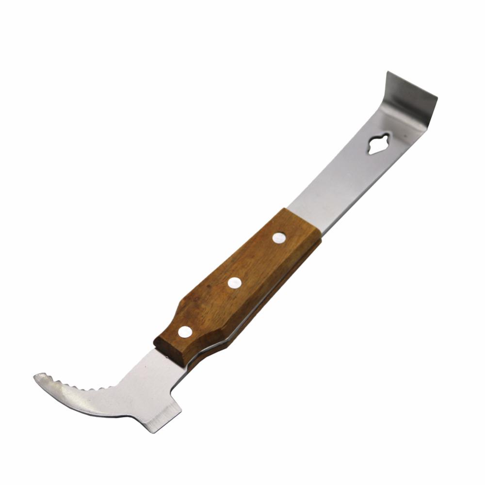 

1 шт. Деревянная ручка Нож для соскабливания меда Многофункциональный скребок Пчеловод Пчеловодческое оборудование Апикультурные принадлежности серебряный