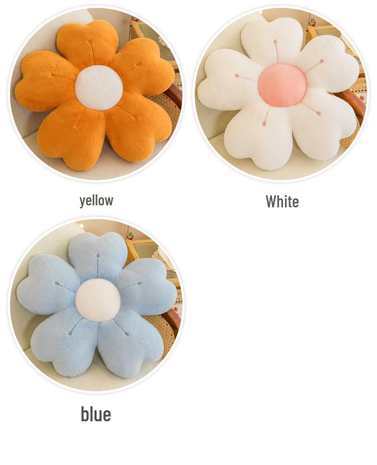 Daisy Flower Cushion Pillow for Sofa, Car, Office, or Living Room