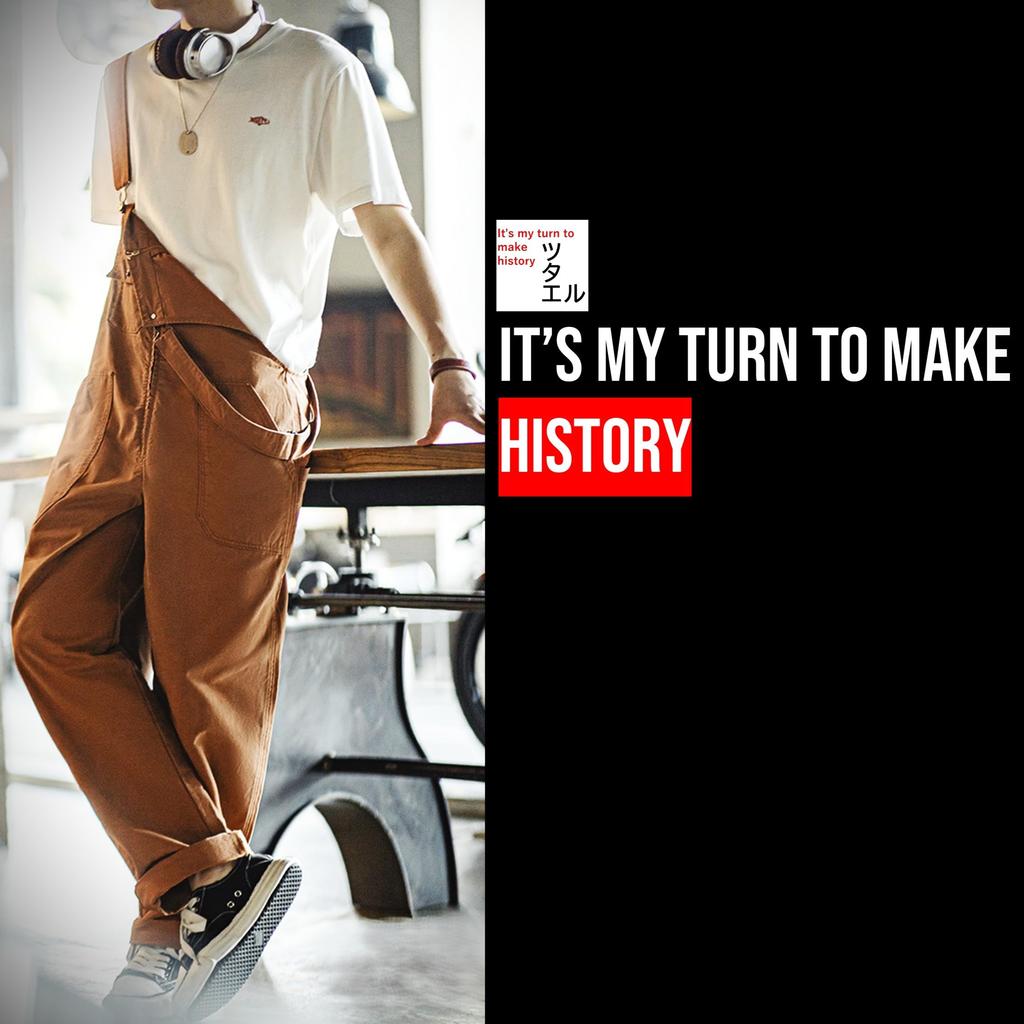 Tsutaeru Vintage Military Deck Cotton Overalls Men's Pants, Navy, 100% (JP, Alphabet, L, Brown)