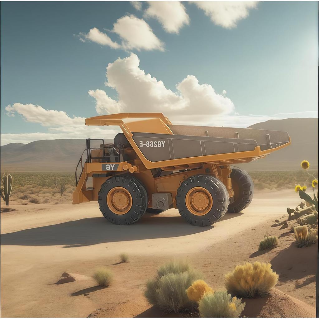 4WD Remote Control Excavator 4x4 Alloy Dump Truck Bulldozer Radio Model RC Car Construction Vehicle Toy Children Kids Gifts