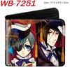 Black Butler Anime Short Bi-Fold Leather Wallet Full Color Print Card Holder Coin Purse