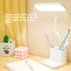 "Multifunctional Desk Lamp with Eye Protection, Touch Dimming, Reading Light, Pen and Phone Holder, and Dormitory Charging"