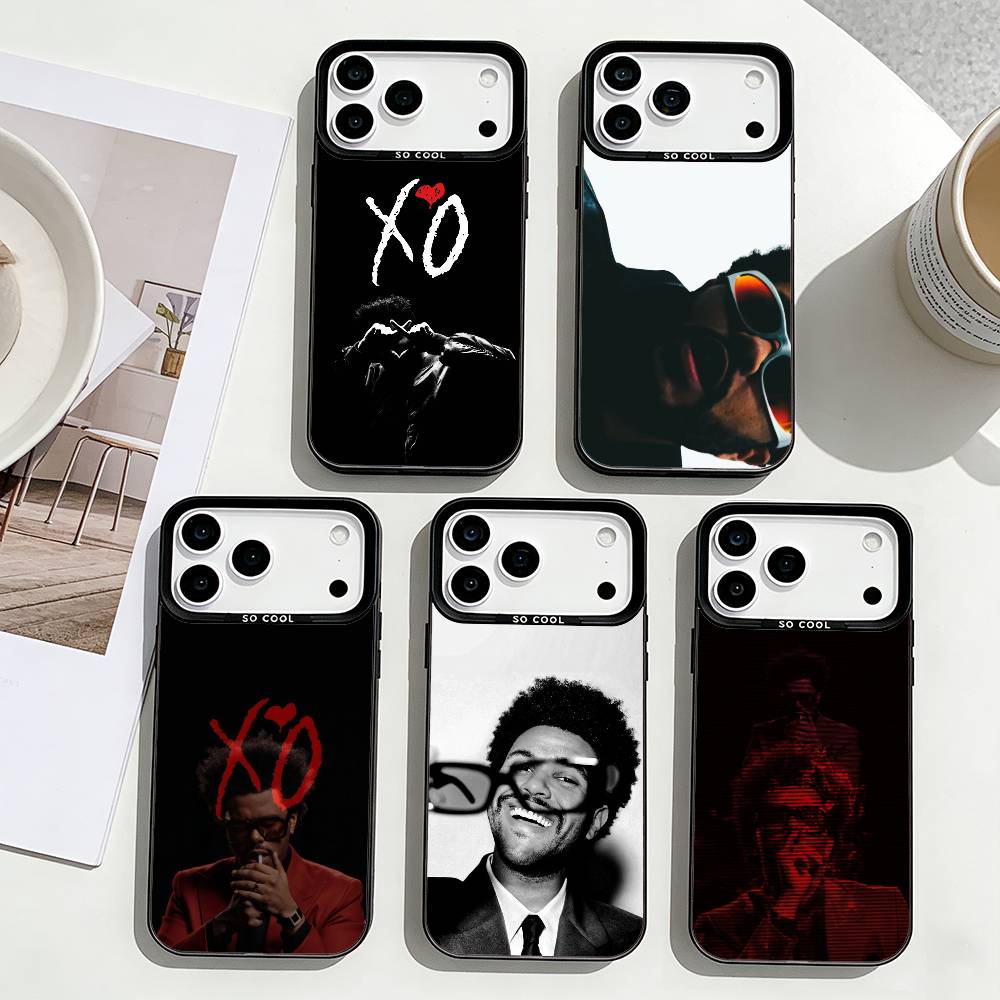 La Coque de Téléphone XO de The W-Weeknd Pour iPhone17,16,15,14,13,12,Pro Max Noir Coloré Coque de Téléphone