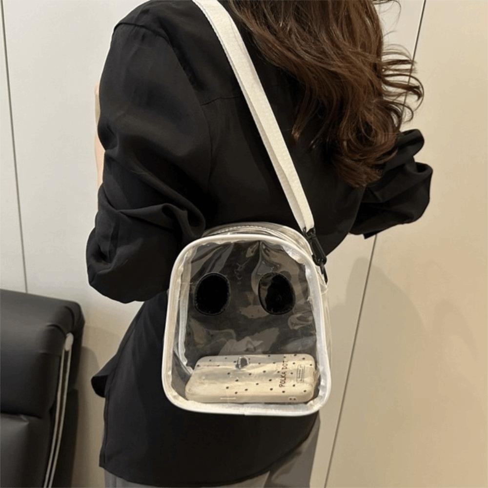 Transparent Clear Shoulder Bag Waterproof Crossbody Bag Creative Halloween Ghost Bag  Beach