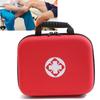 Empty First Aid Bag Waterproof Large Capacity Portable Red Hard Shell Medical Medication Organizer Bag for Outdoor