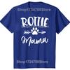 Lustige Rottweiler Hund Grafik T-Shirts Herren Damen Mode Lässiges T-Shirt 100% Baumwolle Locker Übergröße Rottle Mama T-Shirt