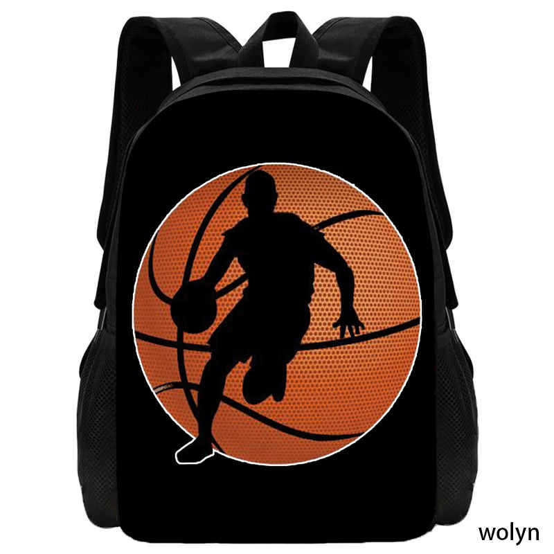 Basketball Basketball School Bag High Definition Printing Multifunctional Cross-Border Backpack
