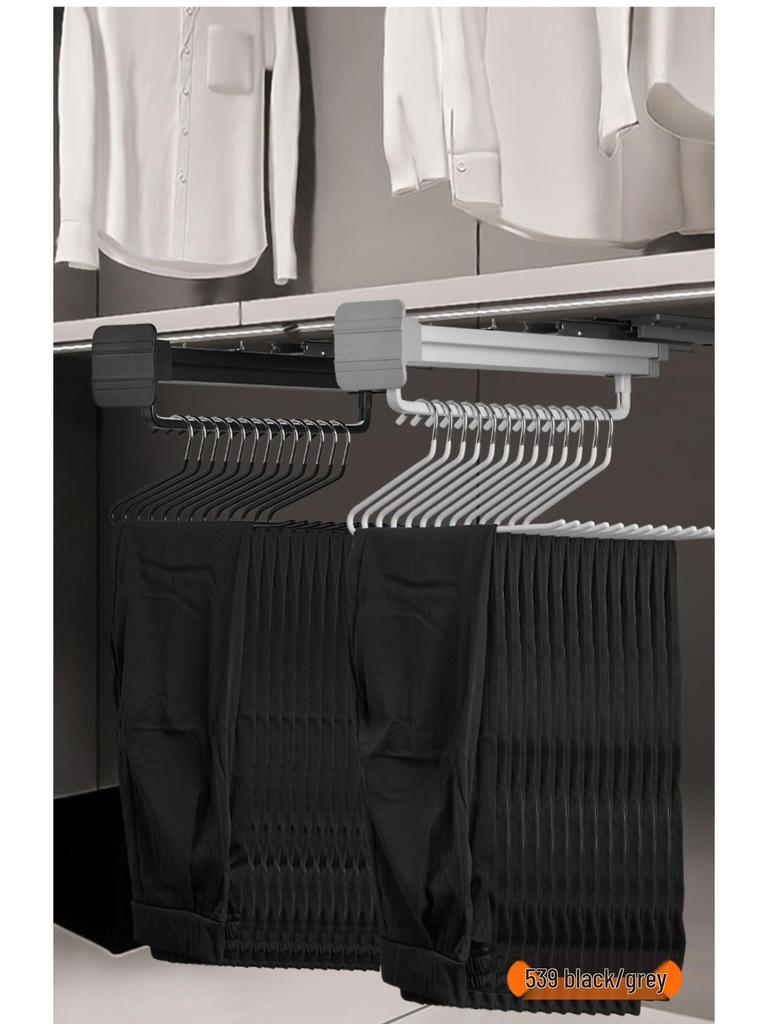 Telescopic Pull-Out Trouser Rack for Wardrobes