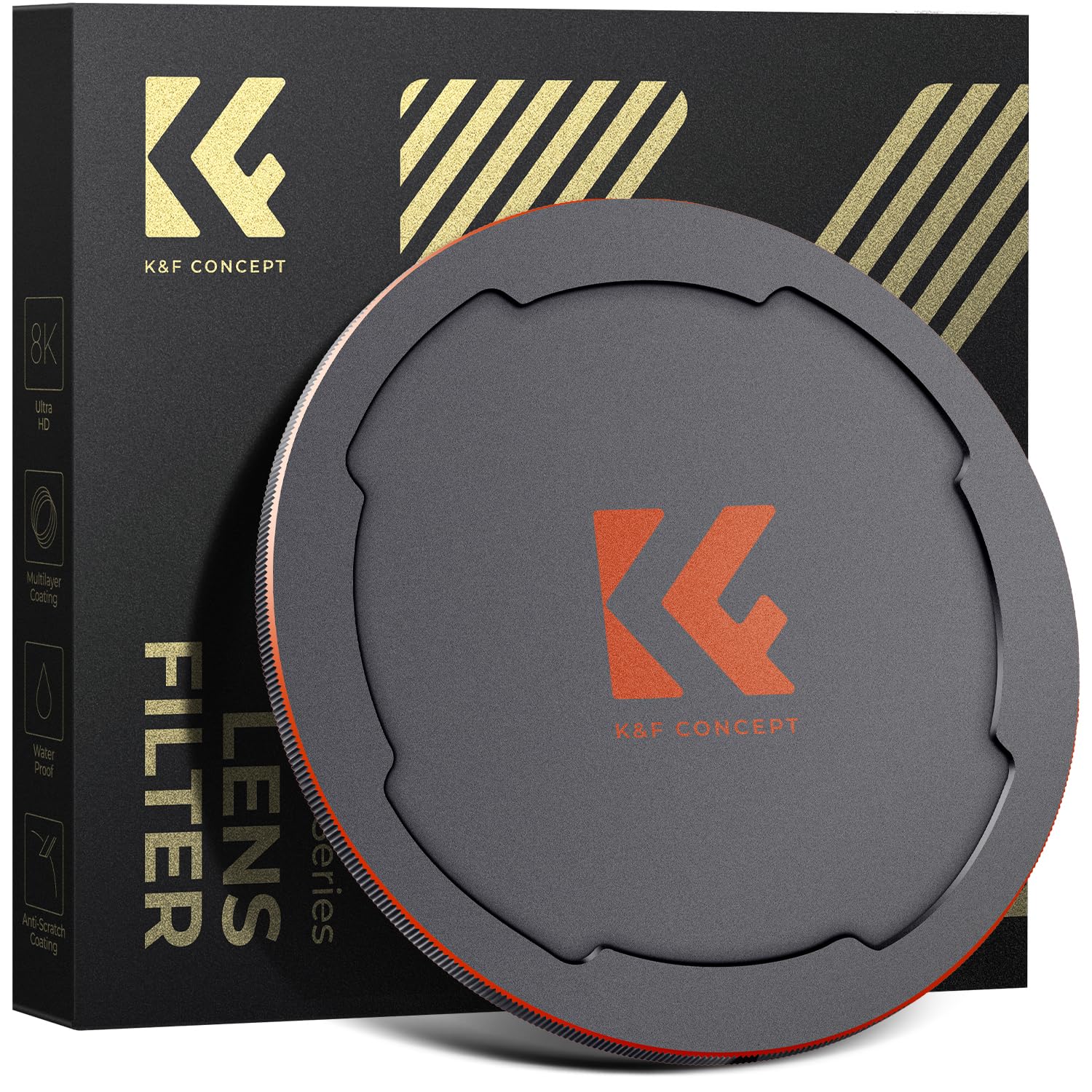 

K&F CONCEPT 67mm Magnetic Lens Cap, Magnetic Adhesion, Easy Attachment, Screw Included, Aluminum Alloy, Shock Resistant