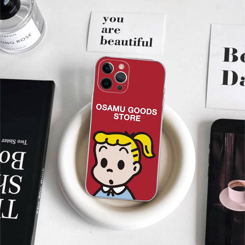 Fashion Osamu Goods Phone Case For IPhone 11 13 16 12 17 14 15 Pro Max Plus Soft Clear Back Cover Coque