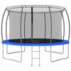 Trampoline rond 366x80 cm 150 kg - VIDAXL - Adulte - Bleu - Mixte