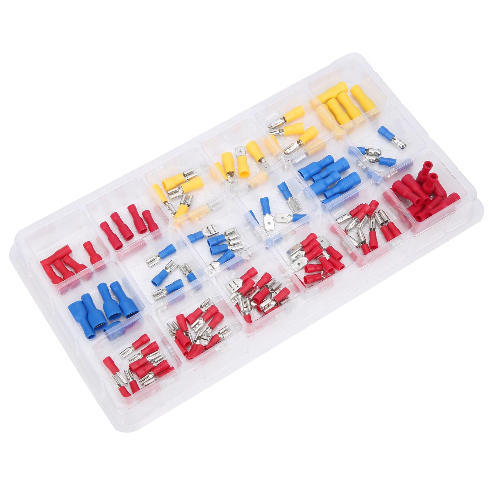 

120Pcs Cold Pressed Crimping Terminal Kit Electrical Wire Terminals Connector Accessory