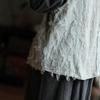 Alte Hanf-Weste mit Schlammflicken - Hemd im künstlerischen chinesischen Stil
