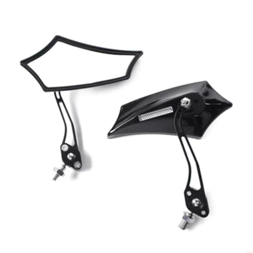 

Adjustable Motorcycle Rearview Mirror HD Glass Reversing Auxiliary Mirror Beginner чёрный