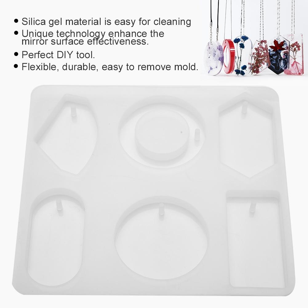 DIY Tool Epoxy Resin Mould Sweater Chain Necklace Pendant Jewelry Silicone Mold
