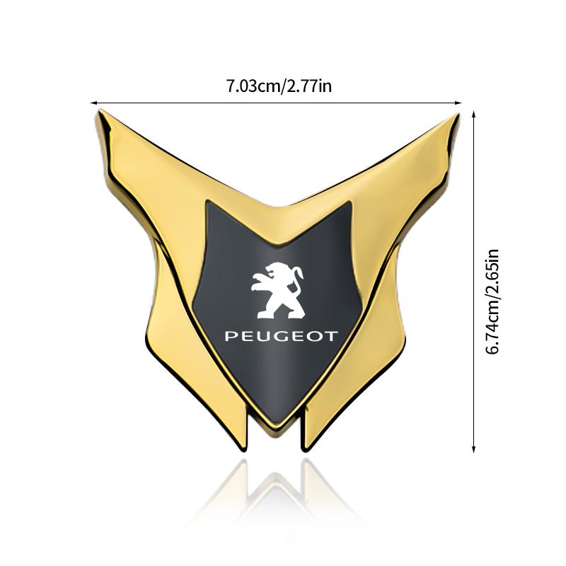 3D Metal Car Body Sticker Emblem Badge Rear Tail Trunk Decal for Peugeot Logo 108 406 407 408 206 207 208 306 307V