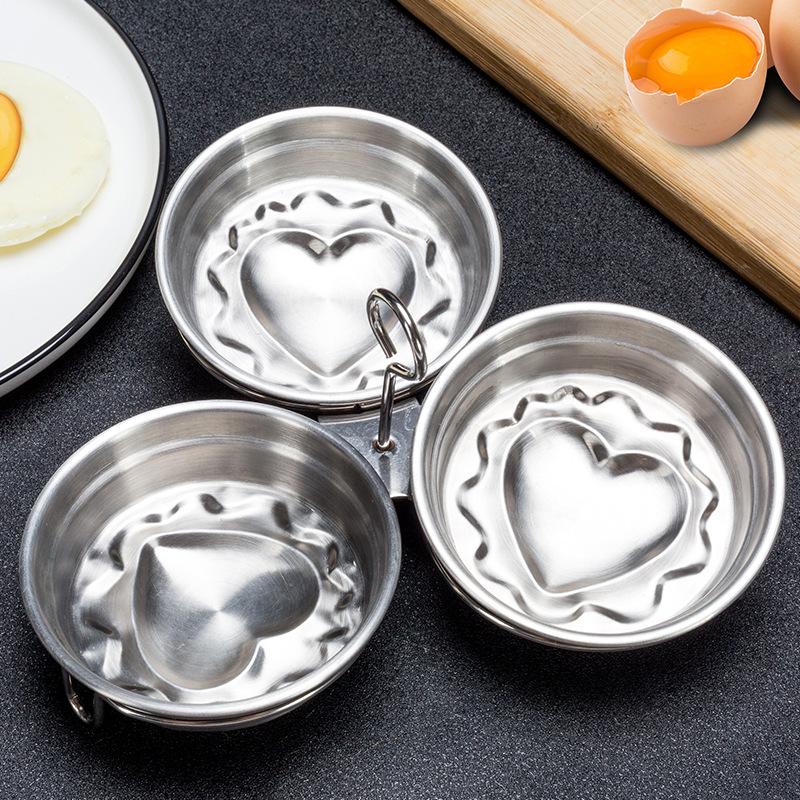 Stainless Steel Fried Egg Shaper Nonstick Omelette Pancake Maker Fried Egg Mold Egg Cooker Kitchen Tool Accessories Dropshipping