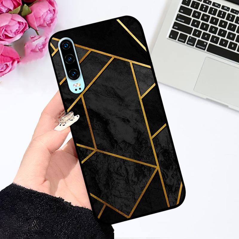 For Huawei P30 Pro Case P 30 Fashion Painted TPU Silicone Soft Phone Cover For Huawei P30 lite Coque Bumper Nova 4e Funda Capa