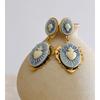 Eetit French Style Resin Heart Flower Drop Dangle Palace Earrings for Women Stainless Steel Fashion Vintage Jewelry Waterproof