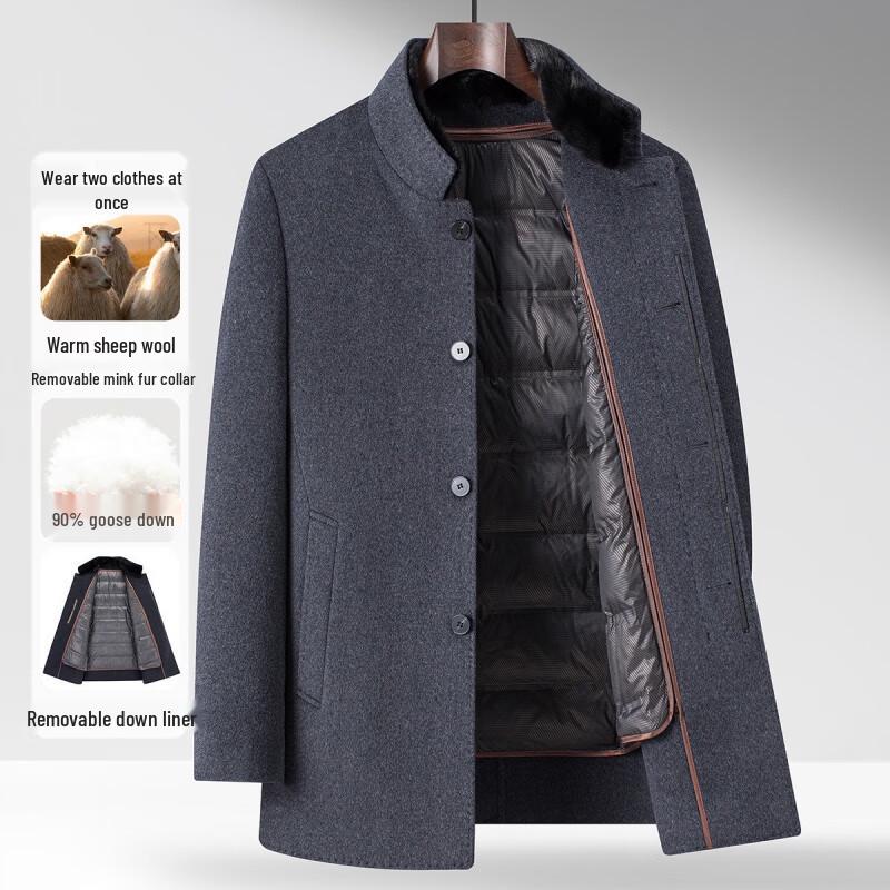 

FAPAI.EC Мужское зимнее повседневное пальто средней длины J444772603 4XL