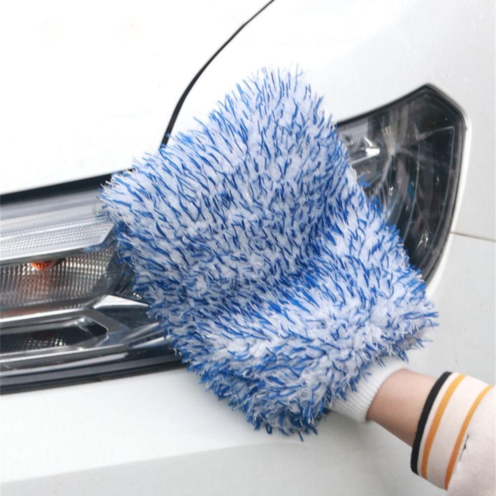 Doppelseitiges Reinigungstuch Große Autowaschutzkleidung Neue Autoreinigungshandschuhe