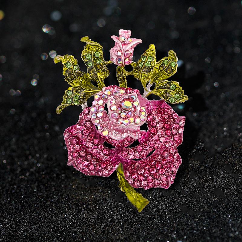 Fashion Rose High-end Plant Popular Jewelry Brooch