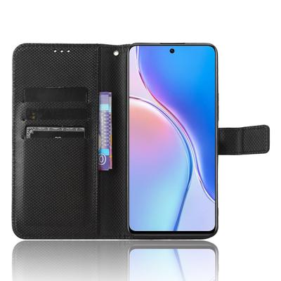 For Huawei Maimang 20/nova 11i/Enjoy 60 Pro PU Leather Wallet Case Diamond Texture Phone Stand Cover