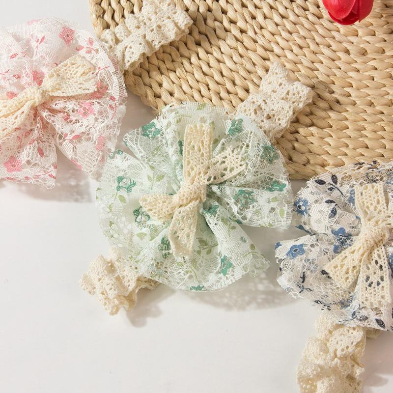 New Baby Headscarf, Cute Printed Bow Children's Headband, Summer Thin Baby Hair Accessories