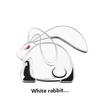 1Pcs Universal Cartoons Car Styling Decal for VW 3D Metal Running Rabbit Logo Chrome Emblem Rear Trunk Badge Accessories