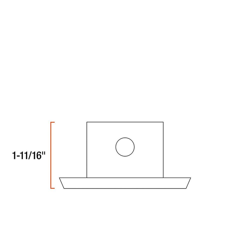 2 Inch Trailer Jack Foot Plate Base Plate 5000 Lbs Load Capacity With Safery Pin For Rv Camper