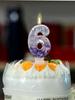 3D Sequin White and Purple Birthday Candles Extended 0-9 Numbers Cake Decoration Candle for Wedding Celebration Party