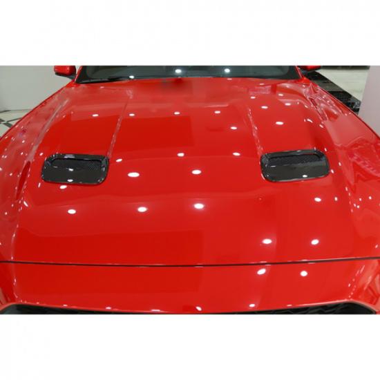 Kohlefaser ABS Motorhaube Lufteinlass Abdeckung Zierleiste Für Ford Mustang 18+