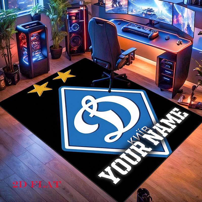 Custom Dynamo Kyiv Carpet Rug for Living Room Bedroom Home Sofa Decoration,Kids play Nonslip Floor Mat