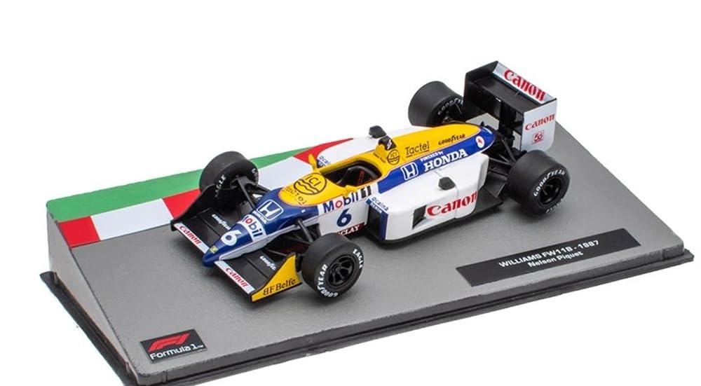 ATLAS F1 Diecast Car Scale FW11B Williams Honda N6 Nelson Piquet 1987 World Champion NELSON PIQUET 1/43 [Used]