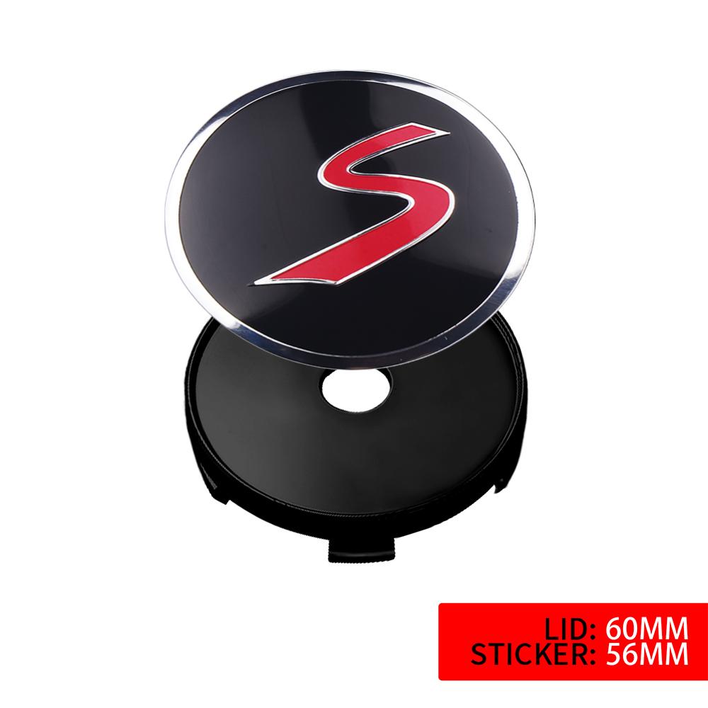 4Pcs 56/60mm Car Wheel Tire Hub Center Cap Cover Auto Accessories For MINI Cooper S JCW WORKS R55 R56 F55 F56 R57 R58 R59 R60
