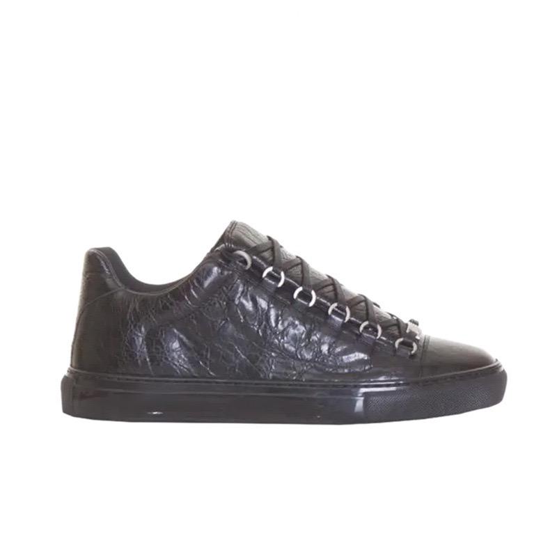 LUXSOLE High Quality Men Fashion Black White Leather Paint Splatter Low Top Casual Shoes Unisex Luxury Brand Spring Autumn Flat Shoes