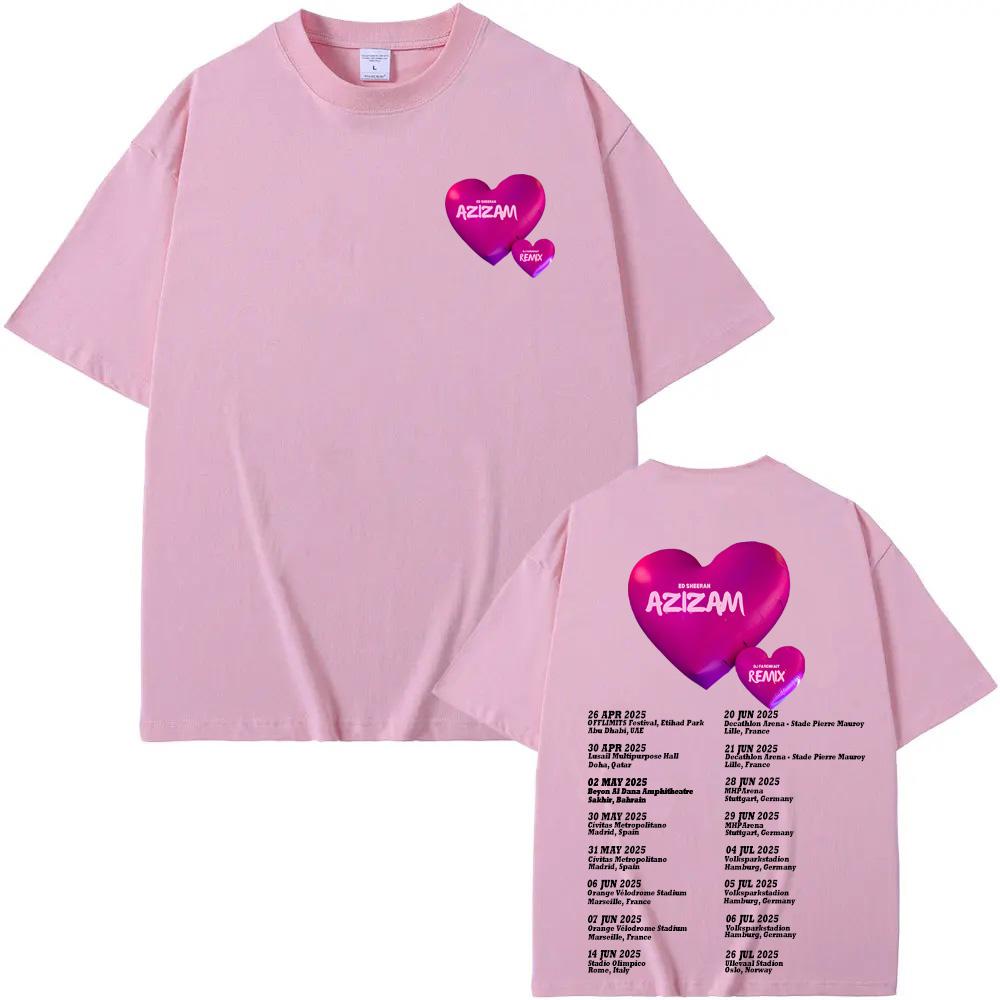 Ed Sheeran - Azizam T-shirt Graphic Printing Gothic Grunge Tee-shirt Short Sleeve Comic O-neckTshirt Camiseta Hombre Casual Tees