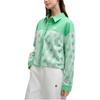 Fila Heritage Logo Fashion Print Long Sleeve Knit Top Women Tops Mantis-Green F11W528502F-GN