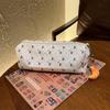 Stylish Black Bow Pencil Case: Cute, Large-Capacity Makeup & Stationery Bag for Students