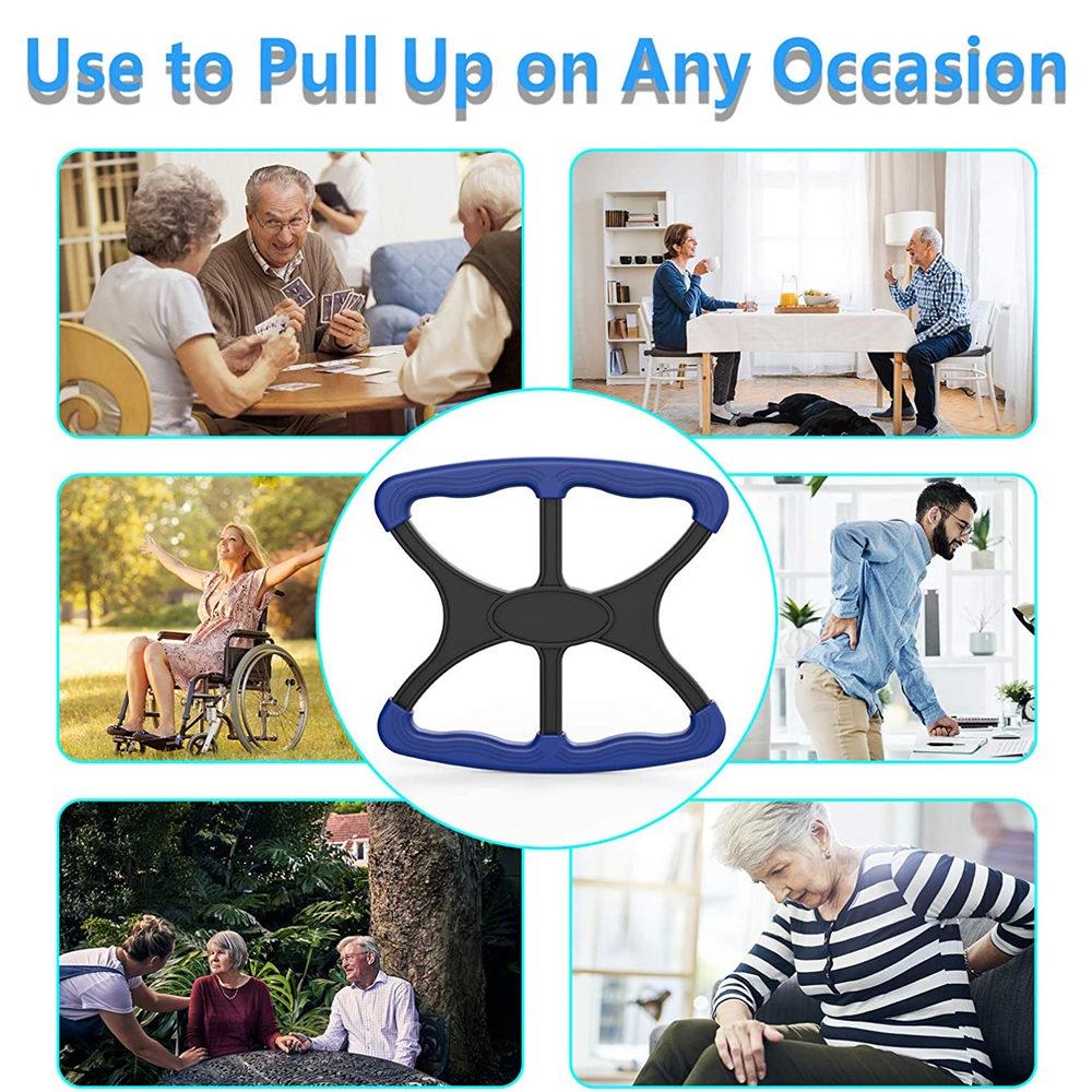 Standing Aid-Handicap Bar with No-Slip Grip Handles, Portable Lift Aid To Transfer Elderly, Senior, Bariatric, Patient Disabled Assists Caregiver