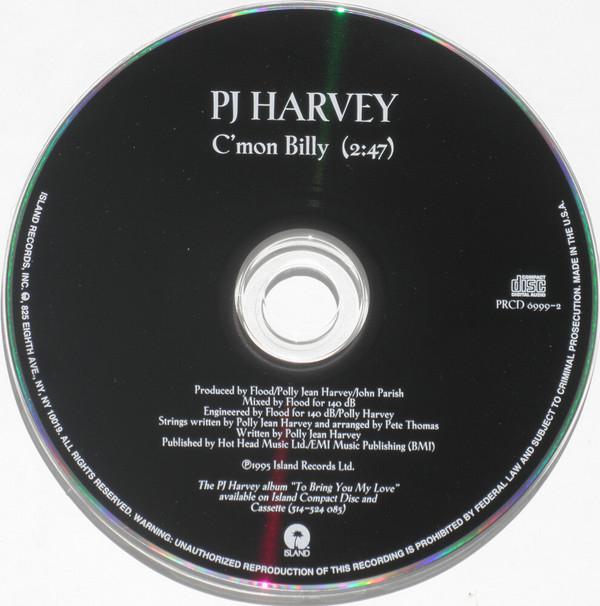 CD PJ HARVEY Cmon Billy PRCD69992 Island Records 1995 США Рок Б/у