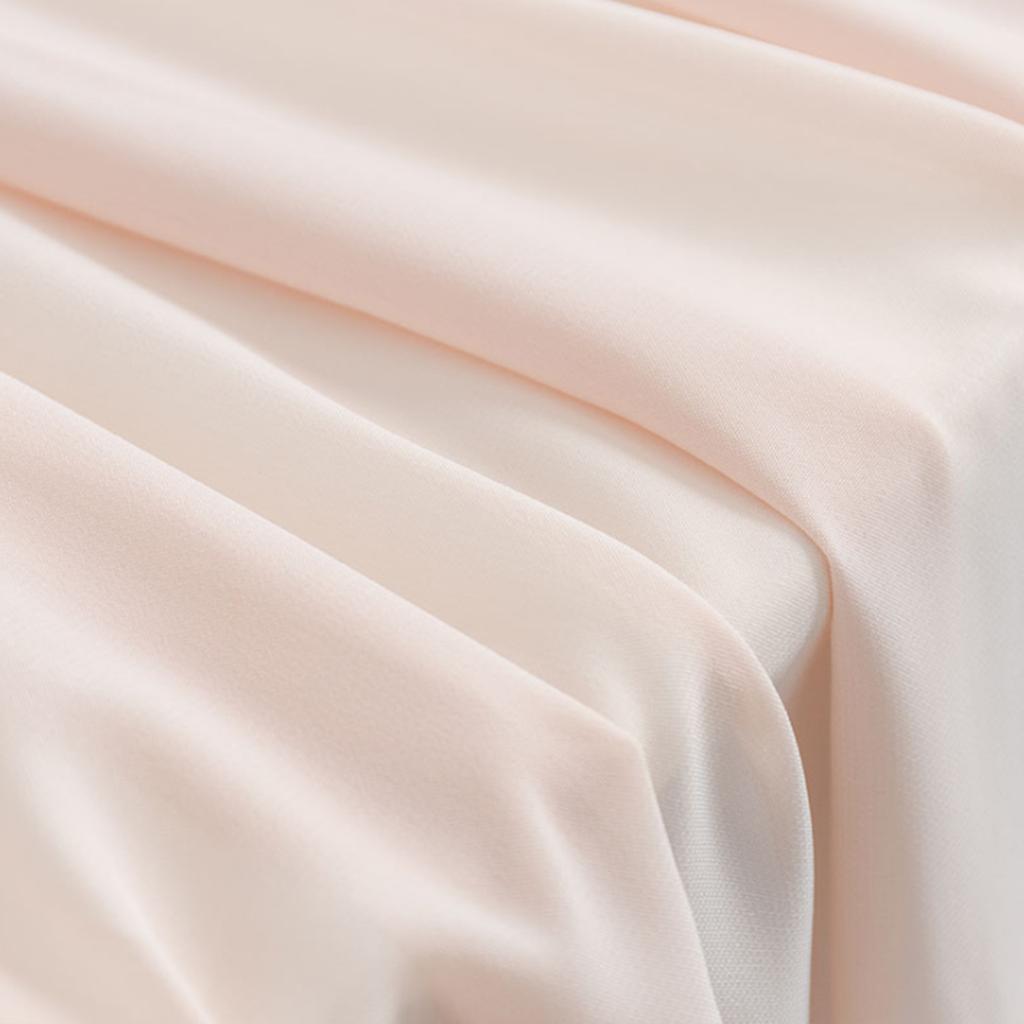Rose Golden Table Runner Modern Decorative Pure Color Chiffon Dining Tabletop Linens with 2 White Ties for Wedding