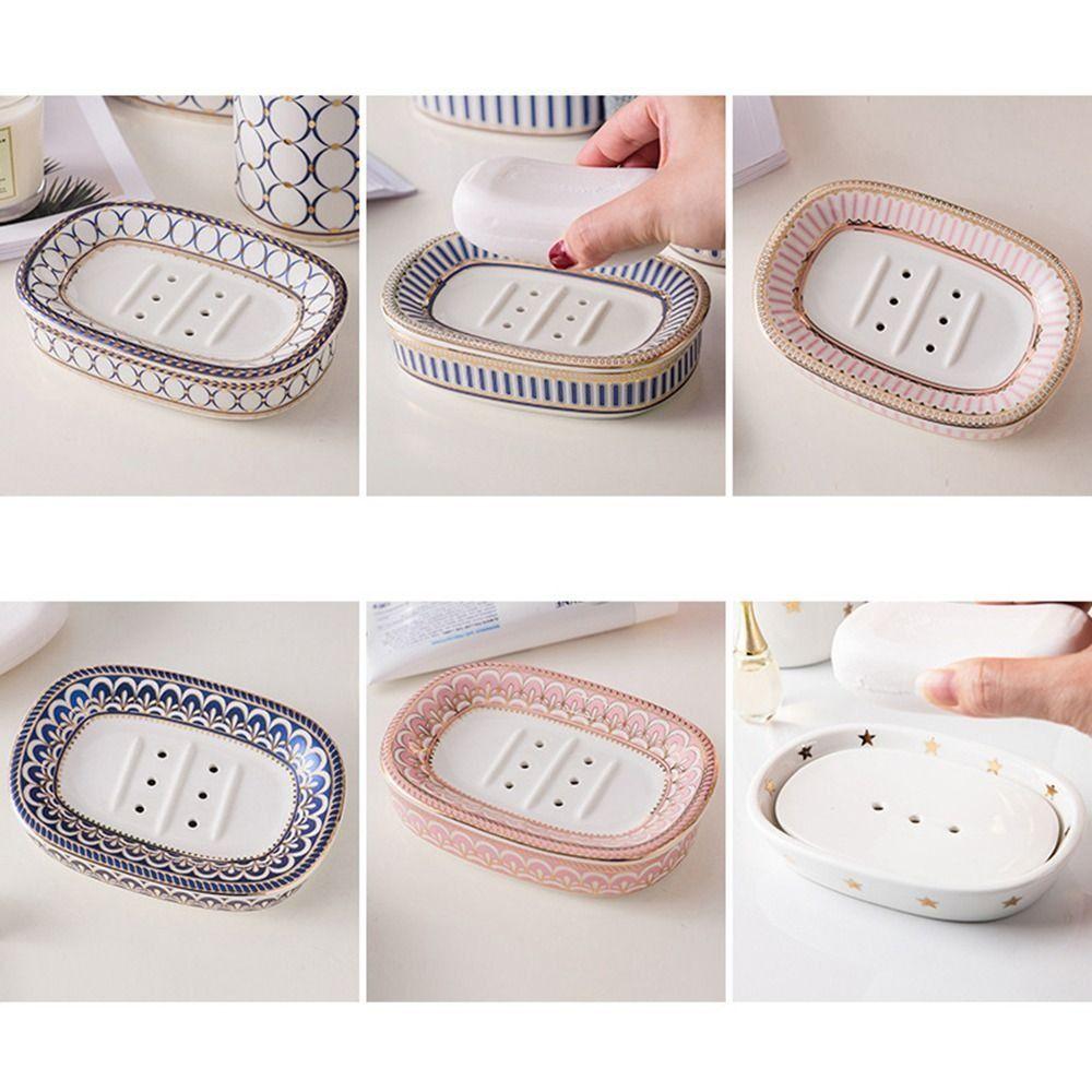Eco Friendly Ceramic Soap Holder Nordic Style Soap Box Bathroom Accessories