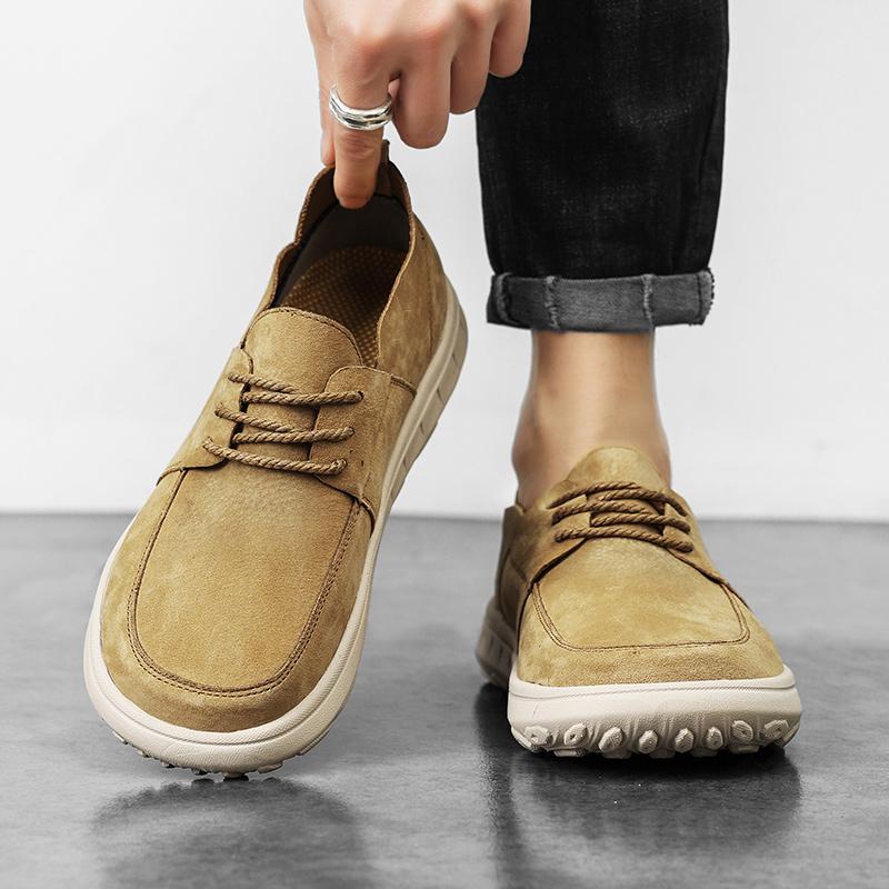 Fashion leather casual shoes for men Lace Up fashion Outdoor Oxfords Shoes Men Flat Sneakers Moccasins Men Formal Dress Working Shoes